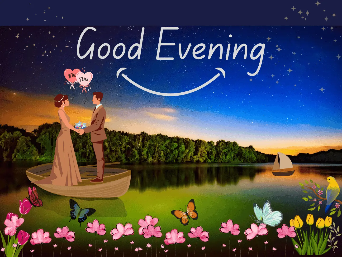 Good Evening Messages for My Love image