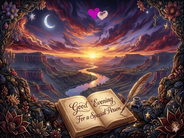good evening message for a special person image