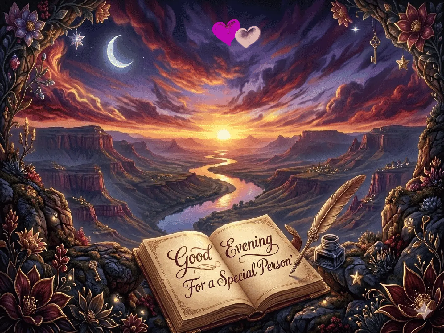 good evening message for a special person image