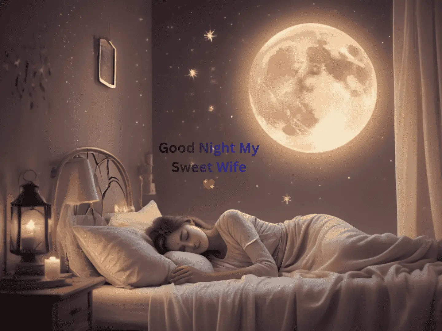 Good Night Messages for Wife image