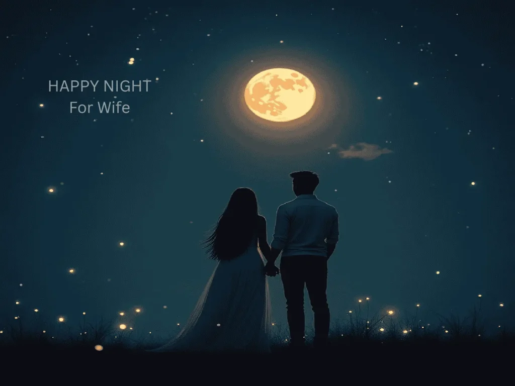 Heart Touching Good Night Messages for Wife image